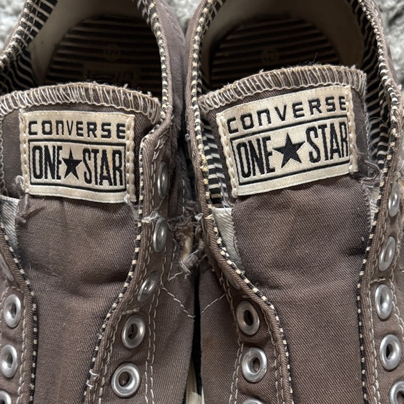 Converse One Star Men's Sneakers in Brown and Cream - Picture 5 of 10
